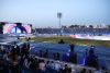 Centenas de bailarines, músicos, cantantes y artistas desfilaron este viernes por el estadio Félix Sánchez de Santo Domingo en un espectáculo de luces y colorido ofrecido para inaugurar la vigésima quinta edición de los Juegos Centroamericanos y del Caribe. EFE/Rodrigo Sura.
