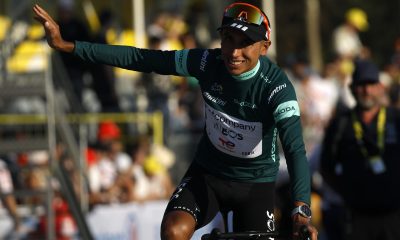 El ciclista colombiano Egan Bernal of Netcompany Ineos Cycling durante la primera etapa del Tour de Francia, una contrarreloj por equipos de 19,6 kilómetros este sábado en Barcelona.- EFE/EPA/GUILLAUME HORCAJUELO