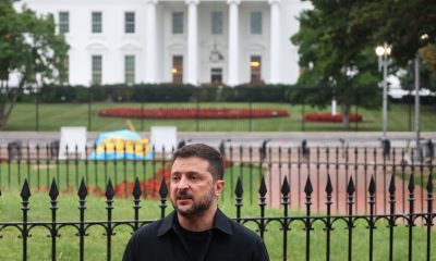 Imagen de archivo del presidente de Ucrania, Volodímir Zelenski, en una visita realizada a Estados Unidos en agosto de 2025. EFE/ Octavio Guzmán