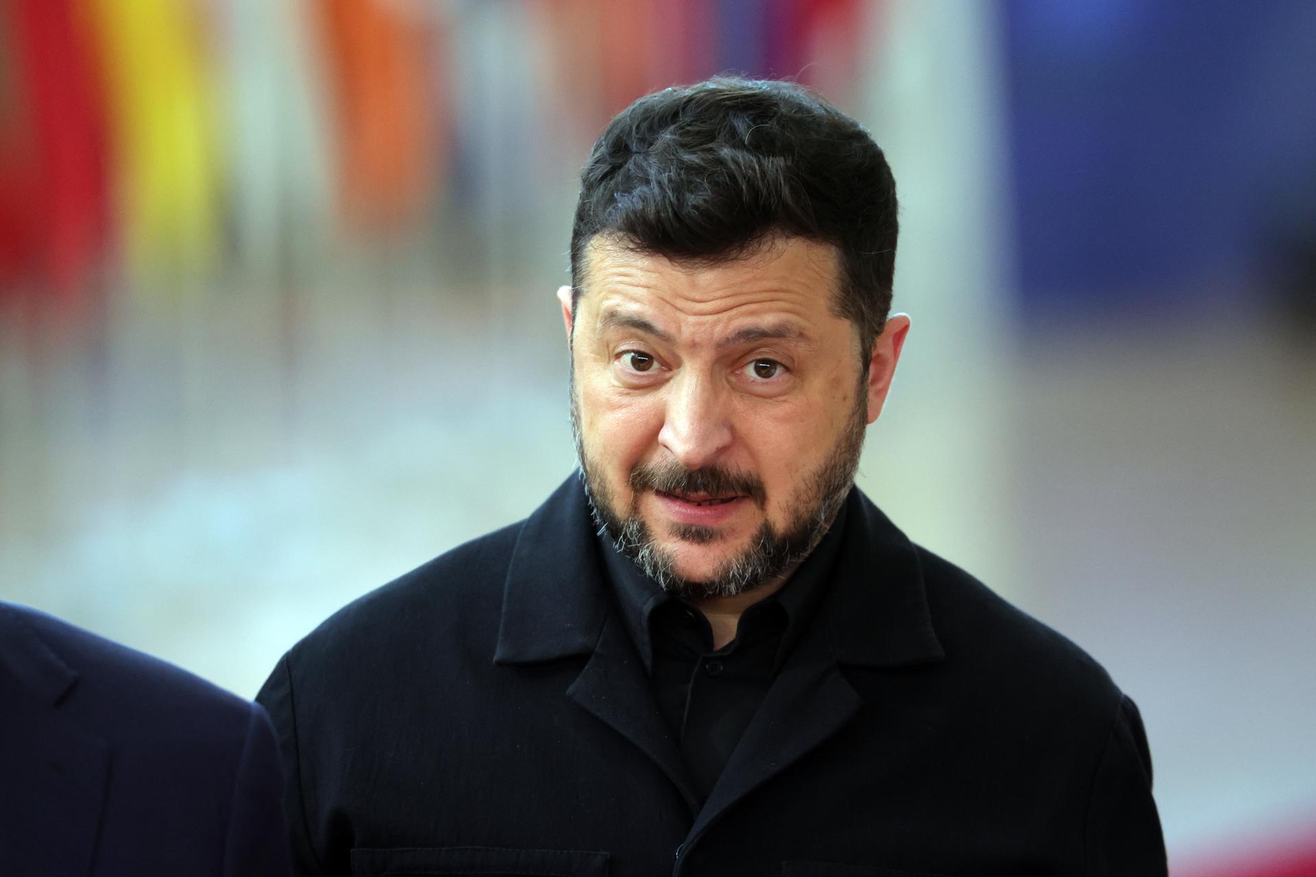 Imagen de archivo del el presidente ucraniano, Volodímir Zelenski. EFE/EPA/OLIVIER MATTHYS