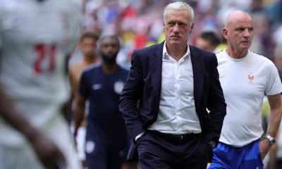 Fotografía del pasado 18 de julio, en la que puede verse al seleccionador de Francia, Didier Deschamps, quien se despidió del banquillo de 'Les Bleus' a la conclusión de la participación del equipo en el Mundial de Estados Unidos, México y Canadá. EFE/ CRISTOBAL HERRERA-ULASHKEVICH