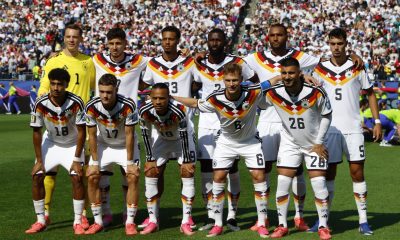 Los jugadores de las selección de Alemania posan antes del partido ante Paraguay del Mundial 2026, disputado en Boston el pasado día 29 de junio. EFE/EPA/GREG M. COOPER