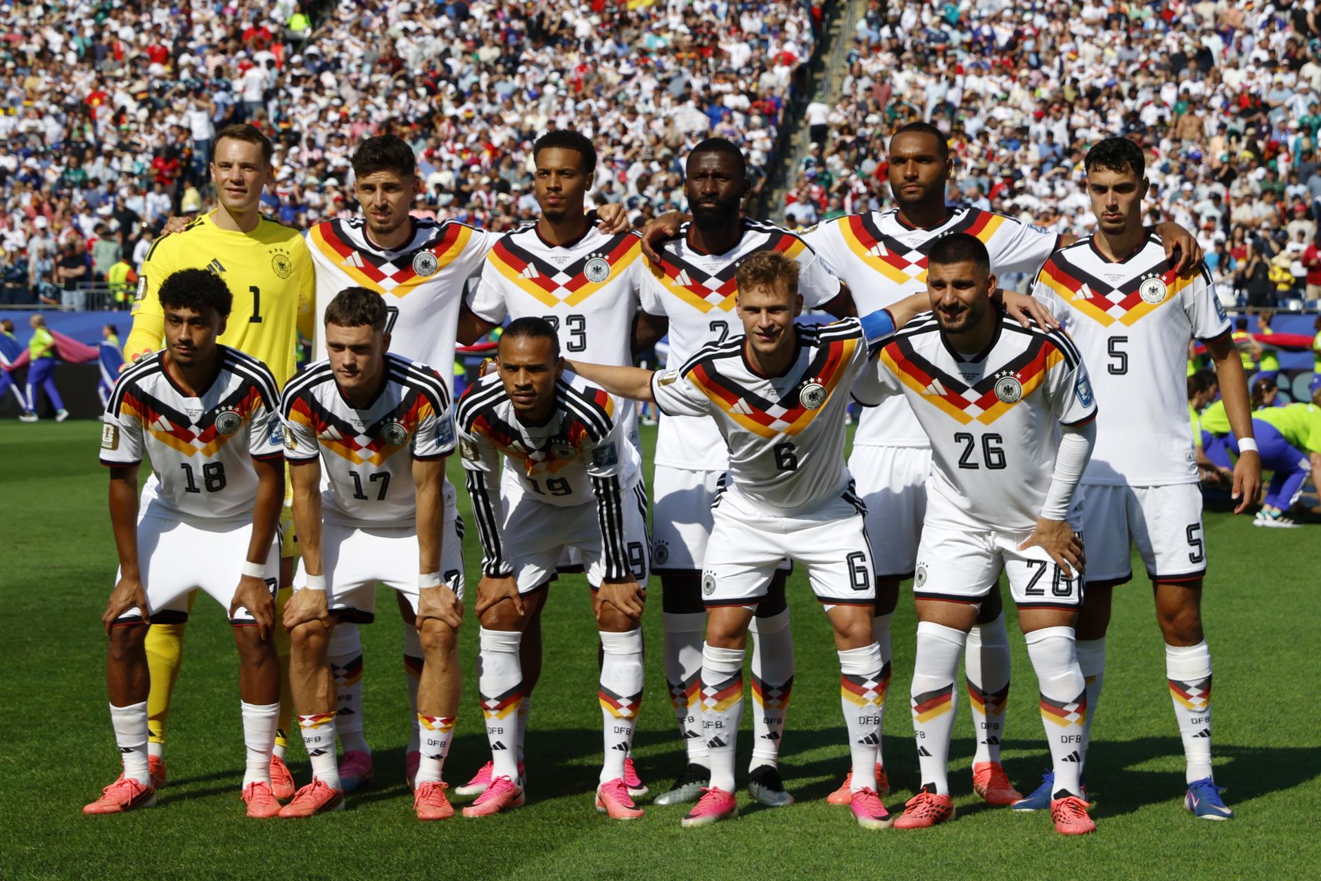 Los jugadores de las selección de Alemania posan antes del partido ante Paraguay del Mundial 2026, disputado en Boston el pasado día 29 de junio. EFE/EPA/GREG M. COOPER