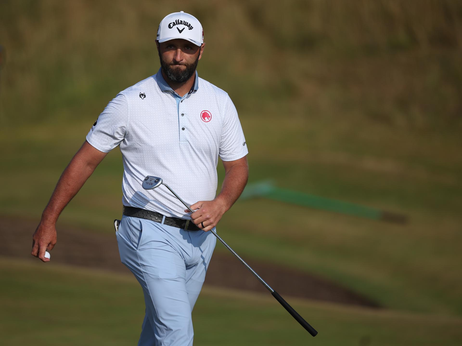 El golfista español Jon Rahm durante el Abierto Británico en Royal Birkdale en Southport. EFE/EPA/ADAM VAUGHAN
 
//////////
 
SOUTHPORT (United Kingdom), 18/07/2026.- Jon Rahm of Spain reacts on the 17th hole during the British Open Golf Championships at Royal Birkdale in Southport, Britain, 18 July 2026. (España, Reino Unido) EFE/EPA/ADAM VAUGHAN