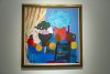 Fotografía de la obra 'Bodegón del Jarrón' del artista Fernando Botero, exhibida este jueves en Nueva York (EE.UU.). EFE/Ángel Colmenares