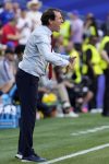 El entrenador de Bélgica, Rudi Garcia, gesticula durante el partido de octavos de final del Mundial 2026 entre Estados Unidos y Bélgica en Seattle, Washington (EE.UU.). EFE/STEPHEN BRASHEAR
