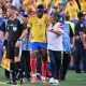 Jhon Córdoba, de Colombia (C), abandona el campo tras una lesión a los 5 minutos del partido frente a Ghana del Mundial 2026, en Kansas City EFE/EPA/AMY KONTRAS