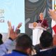 Fotografía cedida por la presidencia de México, de la mandataria mexicana, Claudia Sheinbaum, durante una rueda de prensa en la Ciudad de Morelia, Michoacán (México). EFE/ Presidencia de México /SOLO USO EDITORIAL/ NO VENTAS/ SOLO DISPONIBLE PARA ILUSTRAR LA NOTICIA QUE ACOMPAÑA (CRÉDITO OBLIGATORIO)