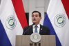 El ministro de Relaciones Exteriores de Paraguay, Rubén Ramírez Lezcano, habla en una rueda de prensa este jueves, en Asunción (Paraguay). EFE/ Juan Pablo Pino