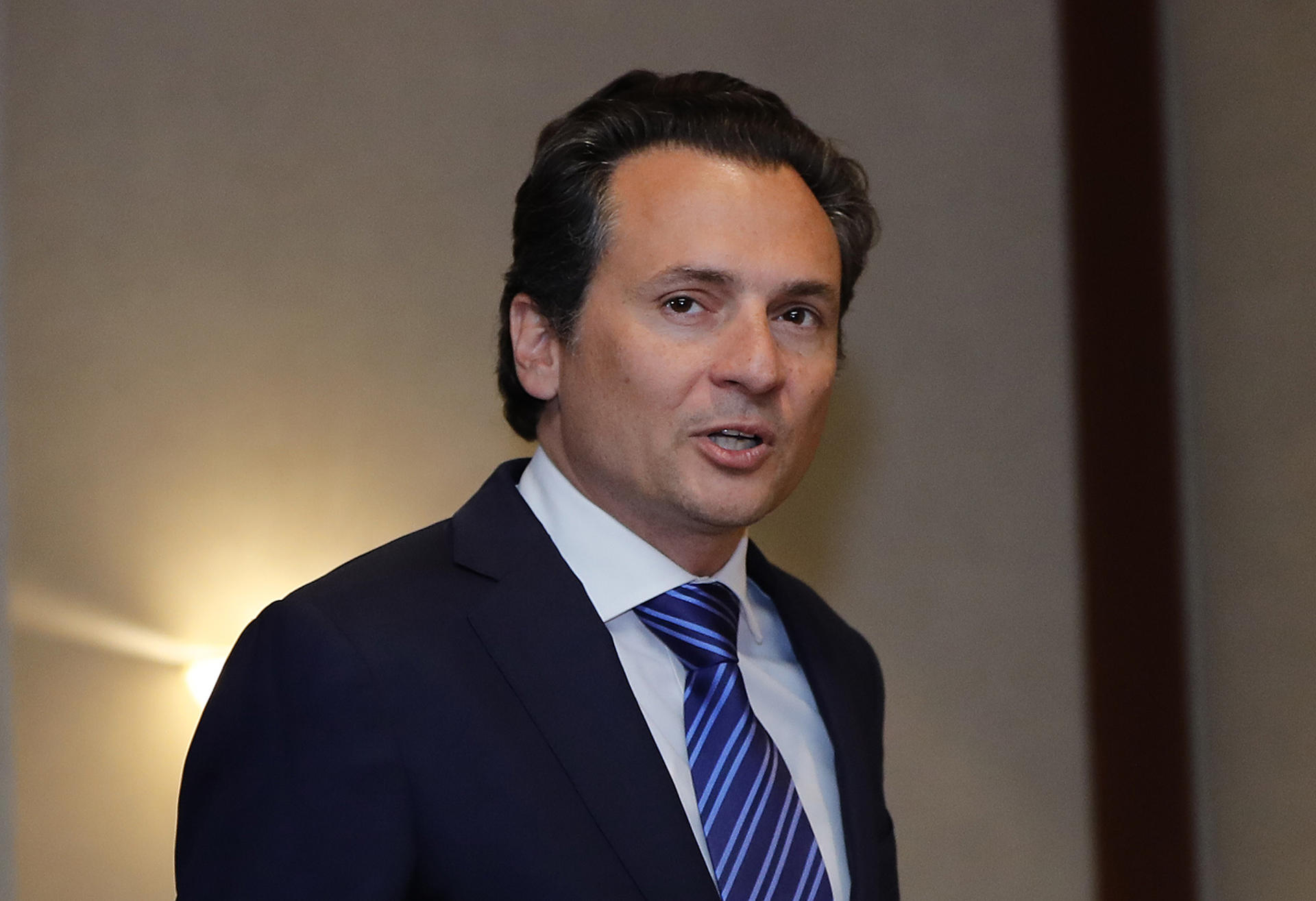 Fotografía de archivo donde aparece el exdirector de Petróleos Mexicanos (Pemex) Emilio Lozoya. EFE/José Méndez