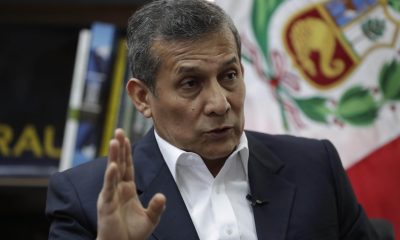 Fotografía de archivo, tomada en noviembre de 2020, en la que se captó al expresidente de Perú Ollanta Humala, durante una entrevista con EFE, en Lima (Perú). EFE/Paolo Aguilar