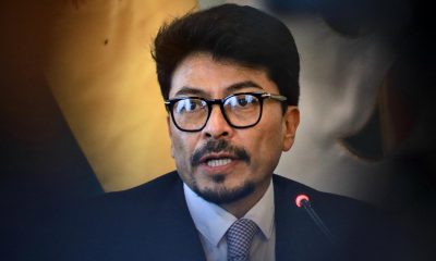 Fotografía de archivo en la que se captó al ministro boliviano de Relaciones Exteriores, Fernando Aramayo, durante una rueda de prensa, en La Paz (Bolivia). EFE/Gabriel Márquez