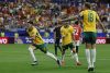 Los jugadores de Australia celebran el gol del empate 1-1 ante Egipto en los dieciseisavos del Mundial. EFE/Mariscal