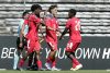 Jugadores de la selección sub-20 de Cuba celebran este sábado la goleada por 3-0 sobre la de sobre la de El Salvador en el campeonato clasificatorio para los Juegos Olímpicos e Los Ángeles 2028 que se juega en la ciudad mexicana de Puebla. EFE/ Hilda Ríos
MEX8463. PUEBLA (MÉXICO), 25/07/2026.- Jugadores de Cuba celebran un gol este sábado, en un partido del Campeonato Sub-20 de la Concacaf entre Cuba y El Salvador, en el estadio Universitario en Puebla (México). EFE/ Hilda Ríos