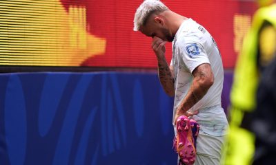 El jugador austriaco Marko Arnautovic tras el partido de dieciseisavos de final de la Copa Mundial de la FIFA 2026 entre España y Austria, en Los Ángeles, EE.UU. EFE/EPA/SCOTT STRAZZANTE
 
//////////
 
INGLEWOOD (United States), 02/07/2026.- Marko Arnautovic of Austria reacts after the FIFA World Cup 2026 Round of 32 match Spain against Austria, in Los Angeles, USA, 02 July 2026. (España) EFE/EPA/SCOTT STRAZZANTE