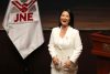 La presidenta electa de Perú, Keiko Fujimori (c), reacciona este miércoles, en Lima (Perú). EFE/Paolo Aguilar