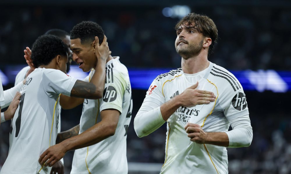 Fotografía del pasado 4 de enero, en la que puede verse al defensa del Real Madrid Raúl Asencio, durante un partido. EFE/ Kiko Huesca