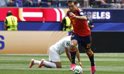 Fotografía del pasado 2 de julio, en la que puede verse al español Mikel Oyarzabal, durante el partido contra Austria, correspondiente a los dieciseisavos de final del Mundial 2026. EFE/ Lavandeira Jr