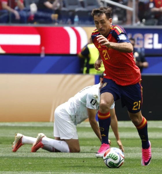Fotografía del pasado 2 de julio, en la que puede verse al español Mikel Oyarzabal, durante el partido contra Austria, correspondiente a los dieciseisavos de final del Mundial 2026. EFE/ Lavandeira Jr