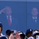 Fotografía del pasado 19 de julio, en la que puede verse al presidente de Estados Unidos, Donald Trump (i), y al presidente de la FIFA, Gianni Infantino (d), durante la final del Mundial de Estados Unidos, México y Canadá. EFE/CHRISTOPHER NEUNDORF