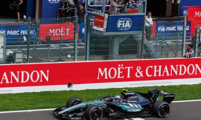 El piloto italiano Andrea Kimi Antonelli (Mercedes), el circuito de Spa-Francorchamps, el más largo del Mundial con 7.004 metros, donde se adjudicó su sexta victoria de la temporada.EFE/EPA/OLIVIER MATTHYS