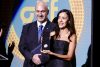 La actriz Cecilia Suárez recibe la Medalla Filmoteca UNAM en la inauguración del Festival Internacional de Cine de Guanajuato (GIFF) este viernes, en Guanajuato (México). EFE/Luis Ramírez
