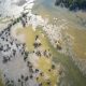 Fotografía aérea de archivo de los manglares de la zona de Bajamar en Puntarenas, los cuales han perdido la mayoría de agua por las altas temperaturas que llegan a los 40 grados, en San José (Costa Rica). EFE/ Jeffrey Arguedas