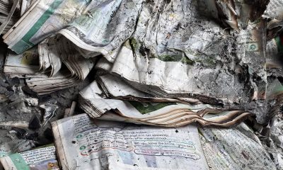 Libros de la editorial Linguist, dañados por un ataque aéreo ruso contra Kiev. EFE/Editorial Linguist CRÉDITO OBLIGATORIO SOLO USO PERMITIDO PARA ILUSTRAR LA NOTICIA QUE APARECE EN EL PIE DE FOTO