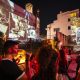 Imagen del Museo Dalí en jornada nocturna, 'Dalí, nit i subconscient', en la que la voz y rostro del genio surrealista cobran presencia para acompañar al público en la localidad gerundese de Figueres. EFE/David Borrat.