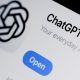 Imagen en la pantalla de un móvil de la aplicación ChatGPT. EFE/EPA/FILIP SINGER