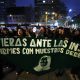 Mujeres sostienen un cartel durante una protesta, este 31 de julio de 2026, en Santiago (Chile). EFE/ Elvis González