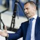 Fotografía del pasado 20 de abril, en la que puede verse al presidente de la UEFA, Aleksander Ceferin. EFE/JEAN-CHRISTOPHE BOTT