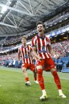 El extremo del Atlético de Madrid Arnau Ortiz celebra un gol durante el partido amistoso disputado este sábado entre el Atlético de Madrid y el Manchester United, en Estocolmo (Suecia). EFE/Atlético De Madrid
