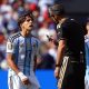 Fotografía del pasado 19 de julio, en la que puede verse al argentino Giuliano Simeone, durante la final del Mundial de Estados Unidos, México y Canadá disputada contra España. EFE/ CHRISTOPHER NEUNDORF