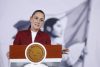 La presidenta de México, Claudia Sheinbaum, habla durante una rueda de prensa este martes en Palacio Nacional de la Ciudad de México (México). EFE/Sáshenka Gutiérrez
