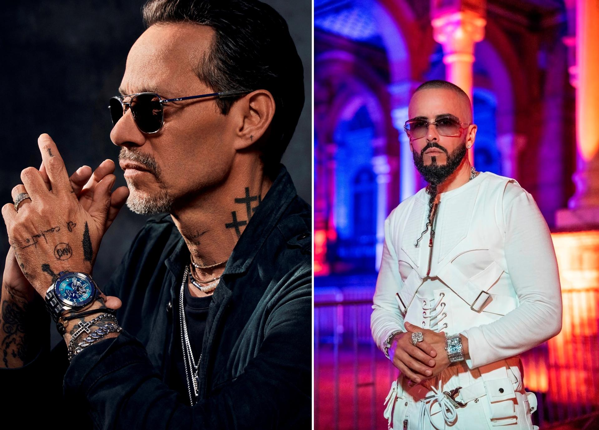 Combo de fotografías cedidas por la cadena estadounidense TelevisaUnivision donde aparece el salsero Marc Anthony (i) y el reguetonero Yandel (d), quienes serán distinguidos como Agentes de Cambio en la primera edición de los Premios Juventud en Europa, según anunció este martes la compañía. EFE/TelevisaUnivision /SOLO USO EDITORIAL /NO VENTAS /SOLO DISPONIBLE PARA ILUSTRAR LA NOTICIA QUE ACOMPAÑA /CRÉDITO OBLIGATORIO