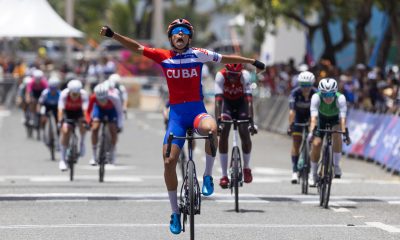 Marlies Mejías, de Cuba, gana medalla de oro en la competencia de ciclismo de ruta de 123.8 kilómetros en los XXV Juegos Centroamericanos y del Caribe Santo Domingo 2026, en Santo Domingo (República Dominicana). EFE/ Orlando Barría