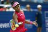 La japonesa Naomi Osaka en acción contra la filipina Alexandra Eala durante su partido de semifinales en el Mubadala Citi DC Open en Washington, DC (EE.UU.). EFE/WILL OLIVER
