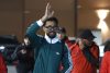 El portero titular de la selección de Cabo Verde, Josimar José Évora Dias'Vozinha', figura en el Mundial 2026, se declaró este domingo "muy feliz" de haber llegado a Santiago de Chile para concretar su vinculación con el club Colo Colo, luego de varios días de espera. EFE/ Elvis González
