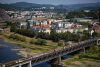 El lecho parcialmente expuesto del río Elba en Ústí nad Labem, República Checa. EFE/EPA/MARTIN DIVISEK
