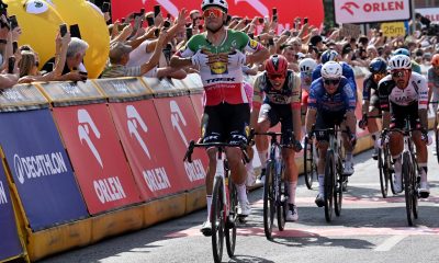 El italiano Jonathan Milan, del equipo Lidl – Trek, ganó la primera etapa del Tour de Polonia, disputada este lunes entre Gdynia y Koszalin, mientras que el español Iván García Cortina quedó en sexta posición.. EFE/EPA/Adam Warzawa