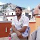 El actor palestino Karim Daoud Anay habla durante una entrevista con EFE este viernes, en Guanajuato (México). EFE/Luis Ramírez